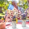2-Pack Patriotic Floral Berry Stems – Red, White & Blue Artificial Flowers for 4th of July, Independence Day, Memorial Day Table Centerpieces and Home Decor